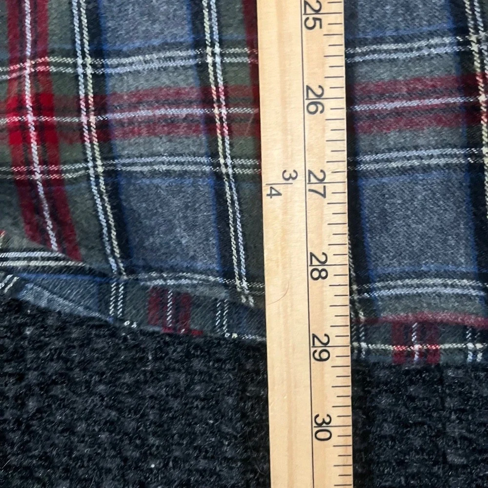 LL Bean Mens Flannel Shirt Medium Traditional Fit‎ Blue Red Plaid Cotton 228061